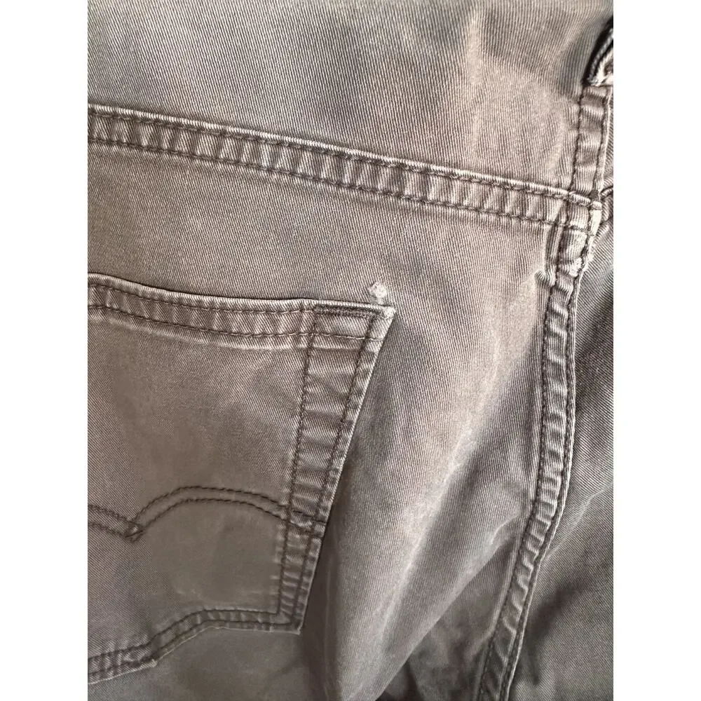 Levis 514 Jeans Mens 32x32 Black Denim Straight Leg Fit Charcoal Wash Stretch